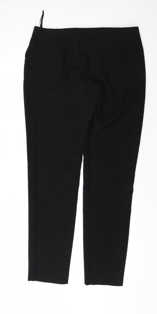 Womens UK Size 12 Atmosphere Regular Fit Black Trousers