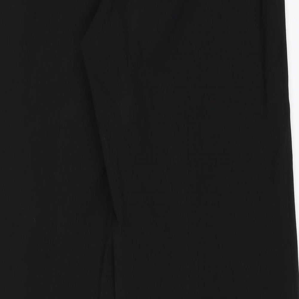 AMARANTO Womens Black Trousers Size 14 L29 in