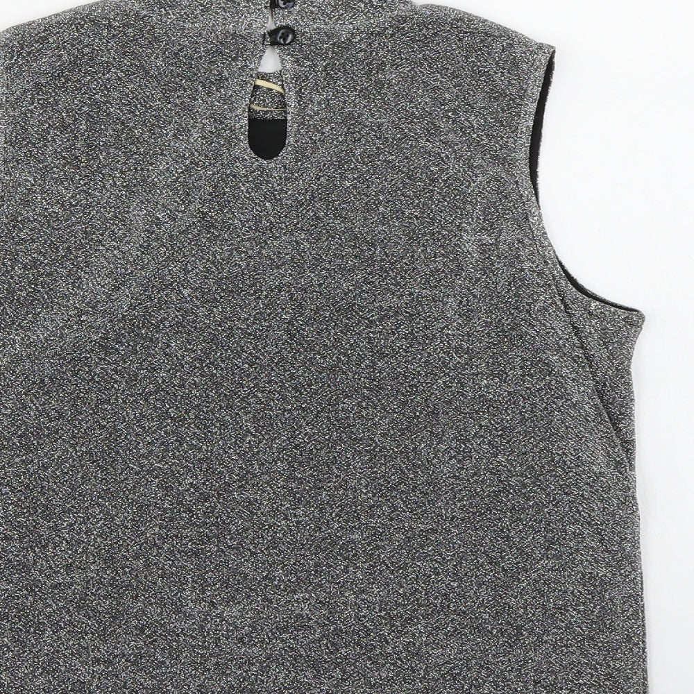 Primark Girls Silver Cropped Tank Size 11-12 Years