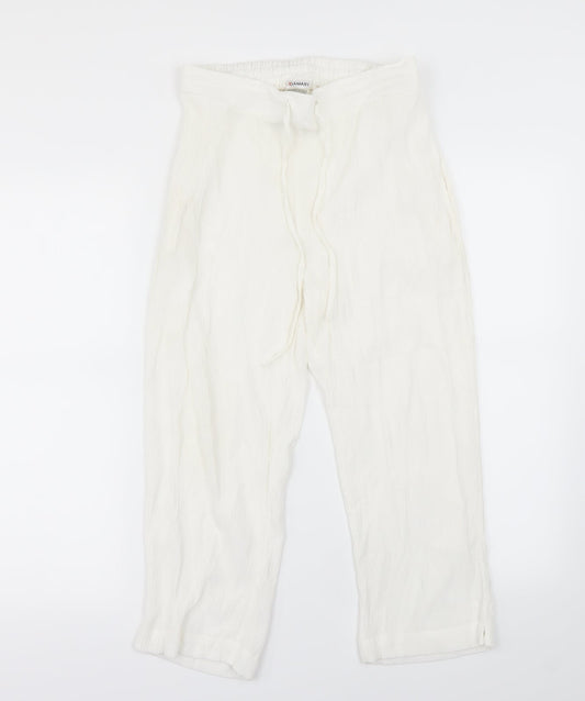 Womens UK Size 14 Damart Regular Fit White Trousers