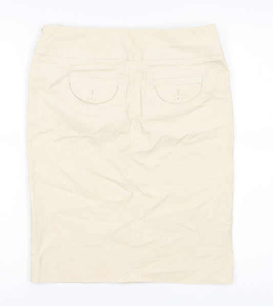 Gap Womens Ivory  Corduroy A-Line Skirt Size 4