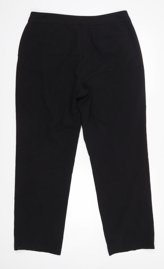 Tu Womens Black Trousers Size 14 L28.5 in