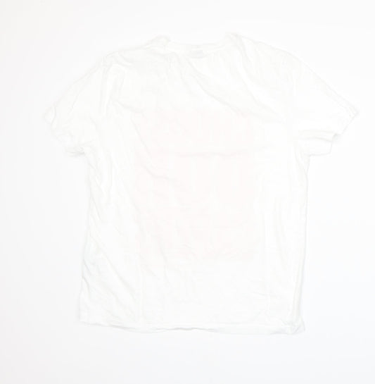 Womens UK Size S ASOS White Basic T-Shirt