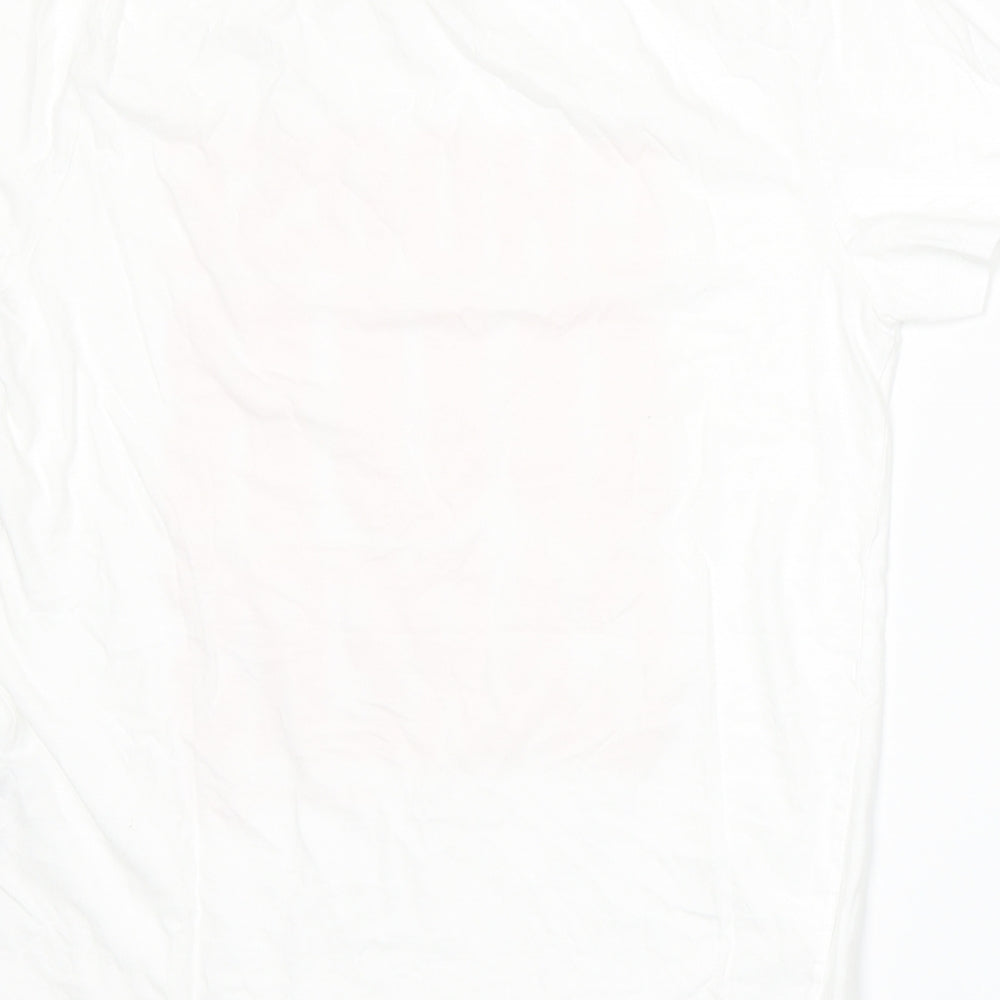 Womens UK Size S ASOS White Basic T-Shirt