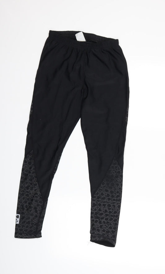 Womens UK Size L Preworn Regular Fit Snow Pants Black Trousers