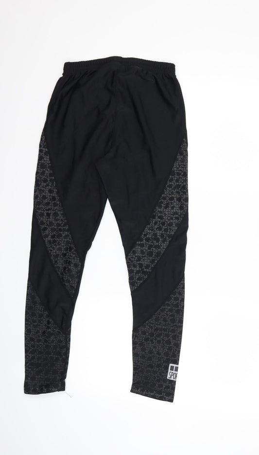 Womens UK Size L Preworn Regular Fit Snow Pants Black Trousers