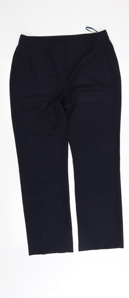 Womens UK Size 12 Bonmarche Regular Fit Blue Trousers