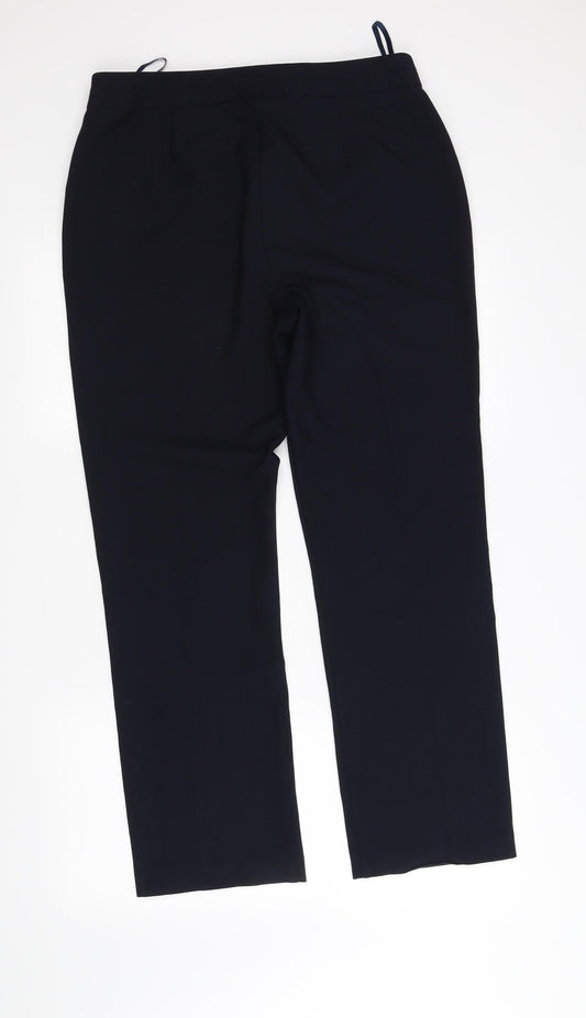 Bonmarche Womens Blue Trousers Size 12 L34 in