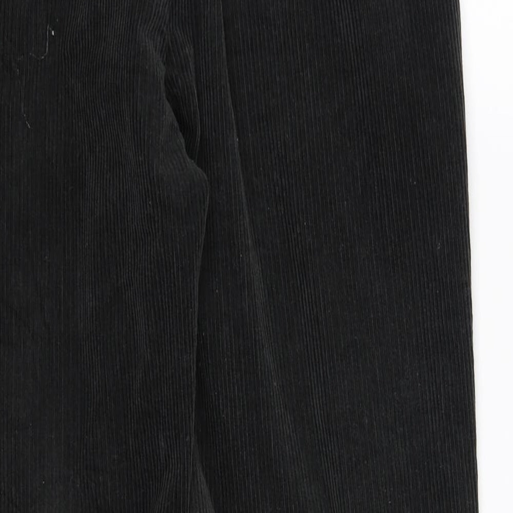 Mens UK Size L m&s Regular Fit Black Trousers