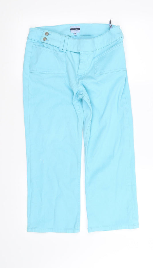 Womens UK Size 10 Oasis Regular Fit Straight Blue Jeans