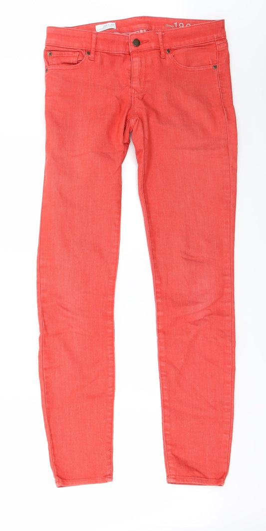 Gap Womens Red Skinny Jeans Size 28 in L32 in