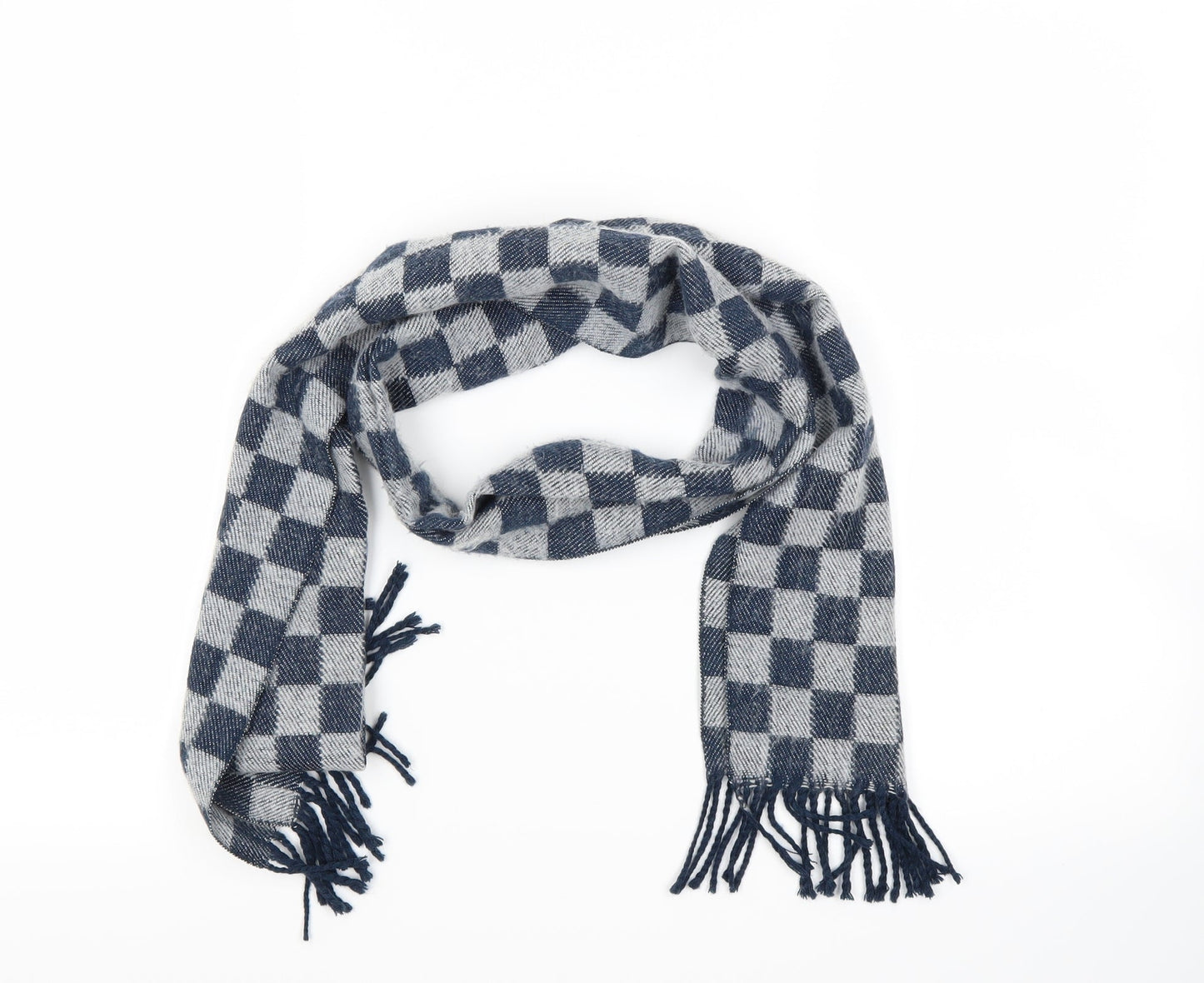 prewo` Unisex Grey Check Scarf