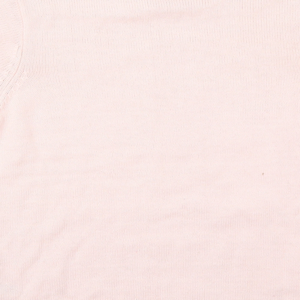 Womens UK Size M BM Pink Basic T-Shirt