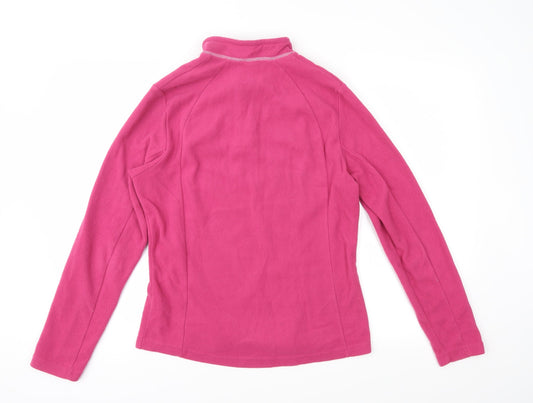 DECATHLON Womens Pink Fleece Jacket Size L