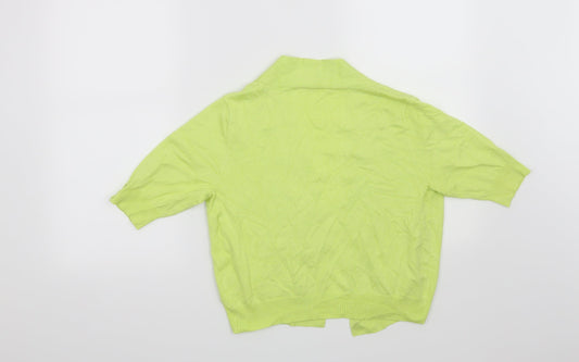 First Avenue Womens Green Cardigan Jumper Size 12