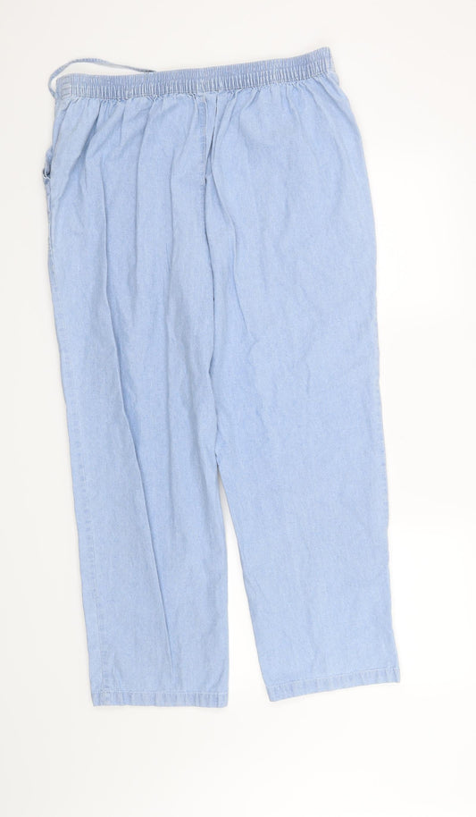 Isle Womens Blue Straight Jeans Size 16 L27 in