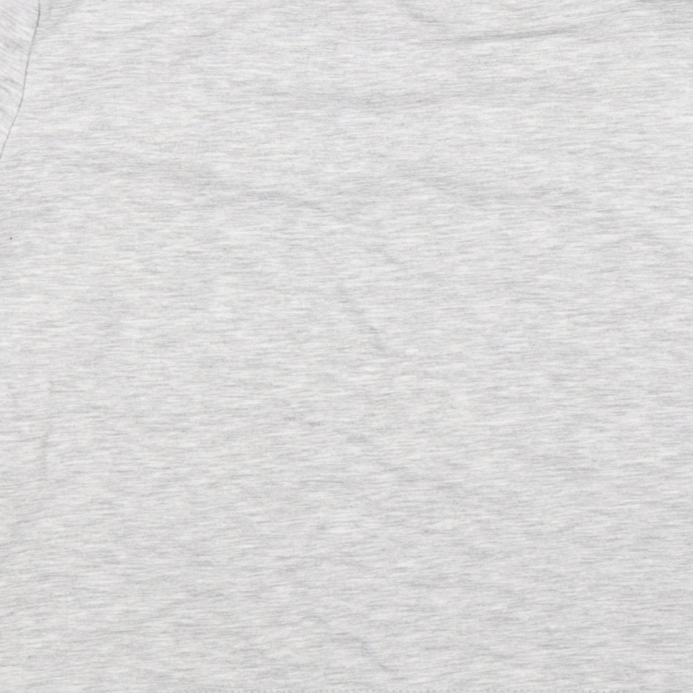 H&M Girls Grey Striped Pullover Sweatshirt Size 13-14 Years