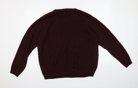 Easy Mens Red Pullover Jumper Size XL