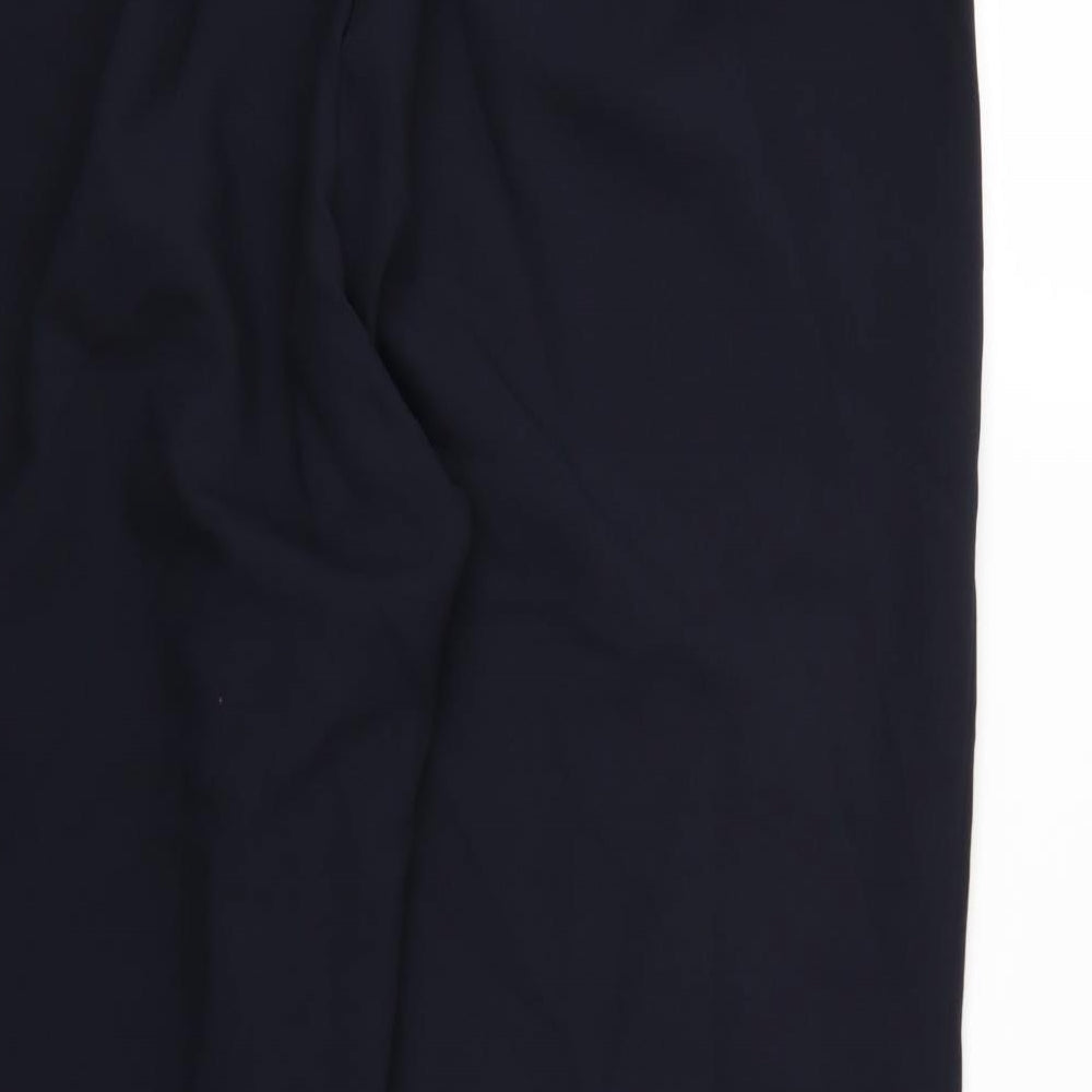 Classic Womens Blue Rayon Trousers Size 20 L26 in