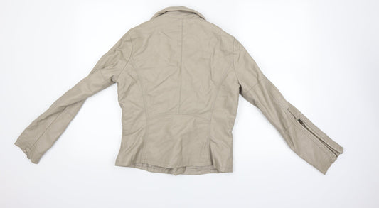 limited collection Womens Beige Overcoat Coat Size 10