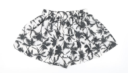 Only Womens White Floral  Hot Pants Shorts Size 6