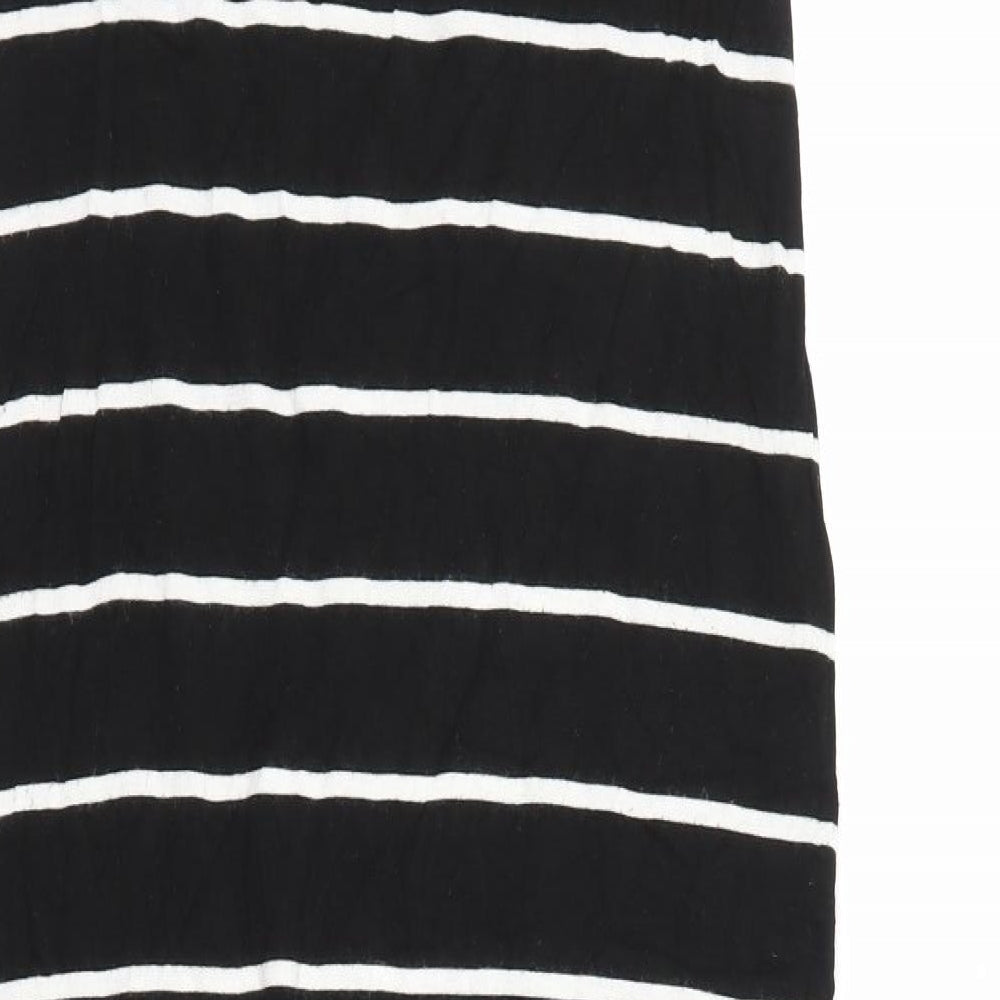 caution to the wind Womens Black Striped Tank Dress Size M