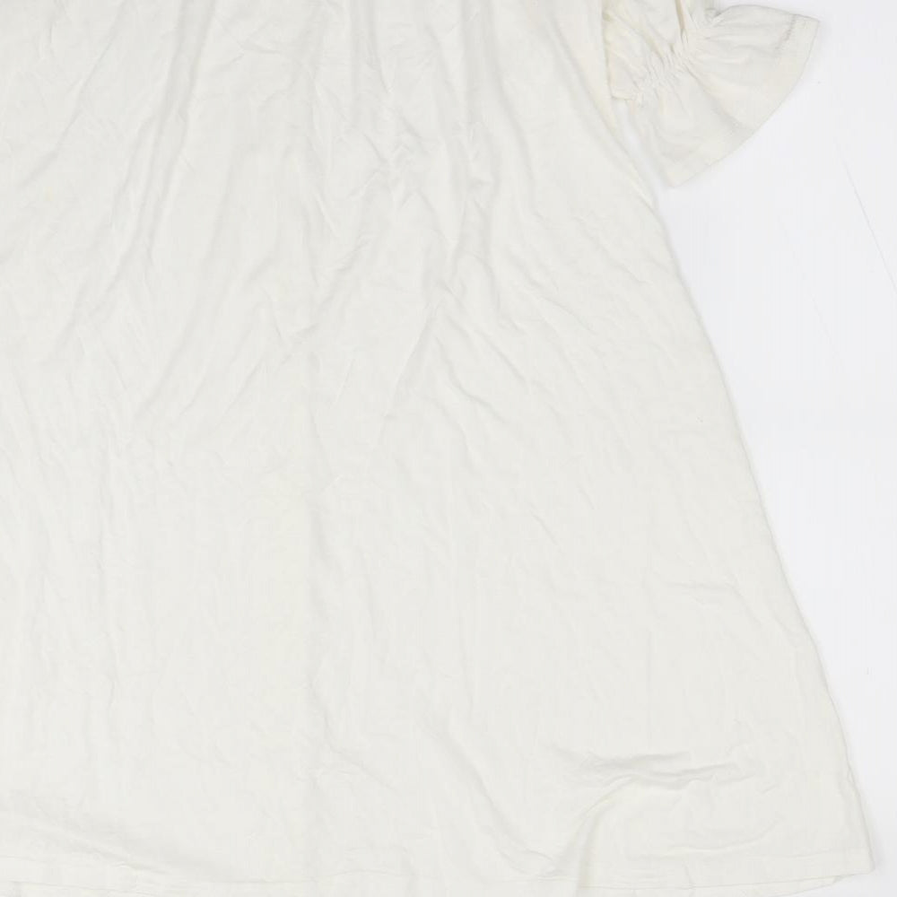 Boohoo Womens White Mini Size 8