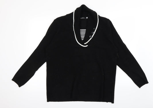 Classics Womens Black Pullover Jumper Size L