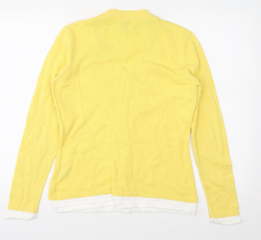 HEINE Womens Yellow Pullover Jumper Size 12