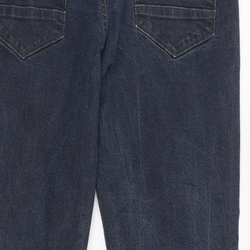 F&F Womens Blue Straight Jeans Size 36 L30 in