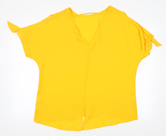 Peacocks Womens Orange Basic Blouse Size 16