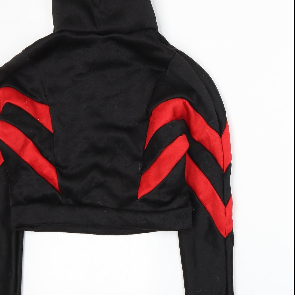 Liranmel Womens Black Pullover Hoodie Size S