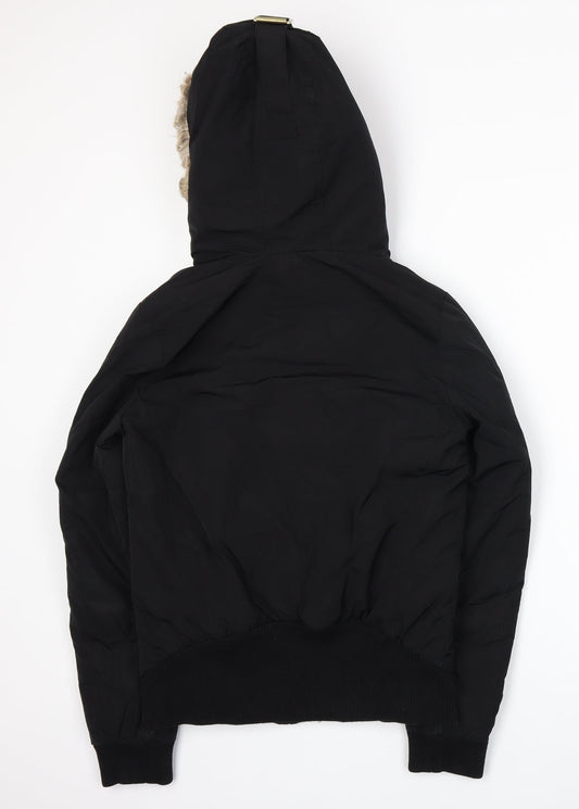 NEXT Womens Black Parka Coat Size 8