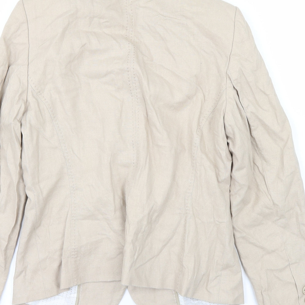 Womens UK Size 12 Marks and Spencer White Overcoat