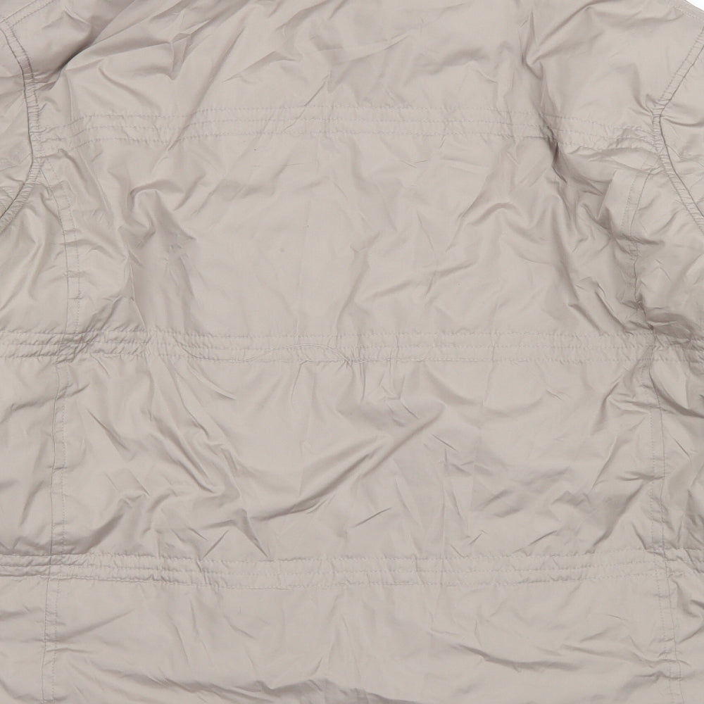 Womens UK Size 16 BHS White Rain Coat