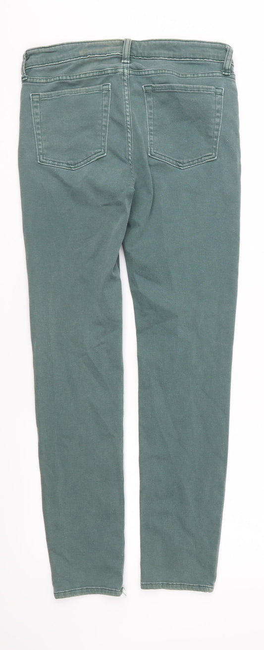 Gap Womens Green Denim Skinny Jeans Size 8 L30 in