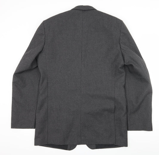 Mens UK Size L Hodges Regular Grey Suit Jacket