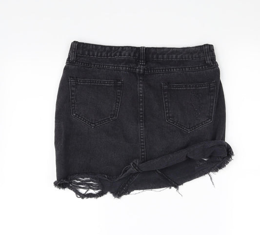 In the Style Womens Black   Mini Skirt Size 10