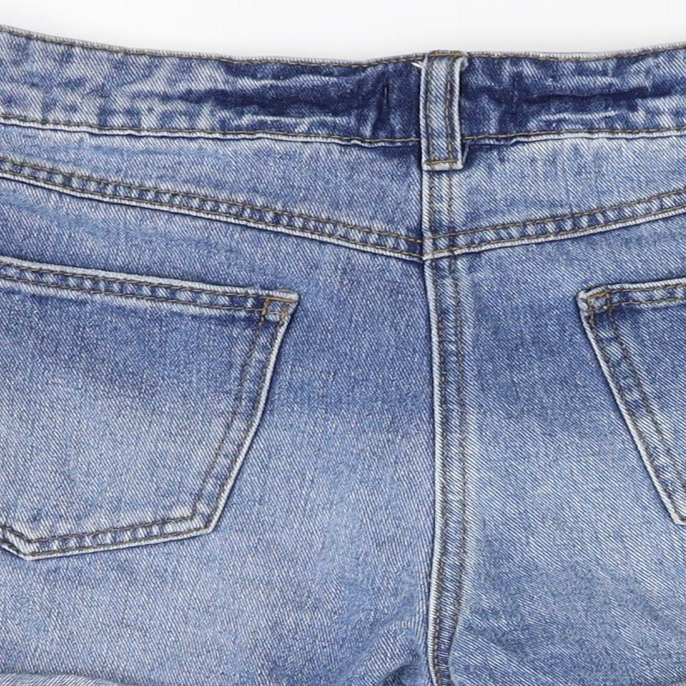 Denim Womens Blue Cut-Off Shorts Size 8