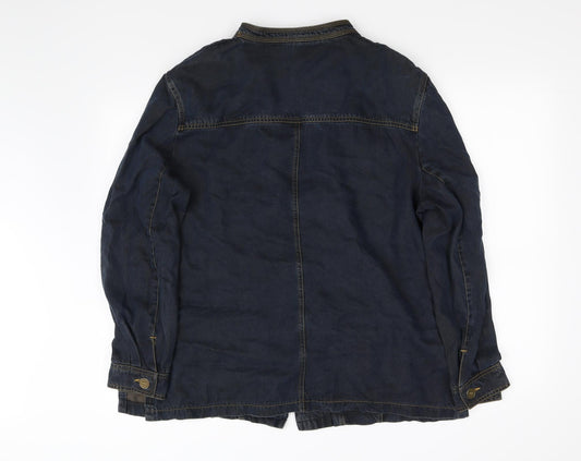 ELVI Womens Blue Jacket Size M