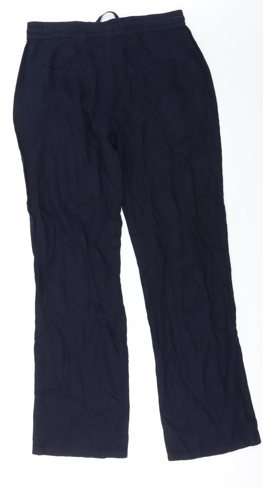 NEXT Womens Blue Trousers Size 8 L28 in