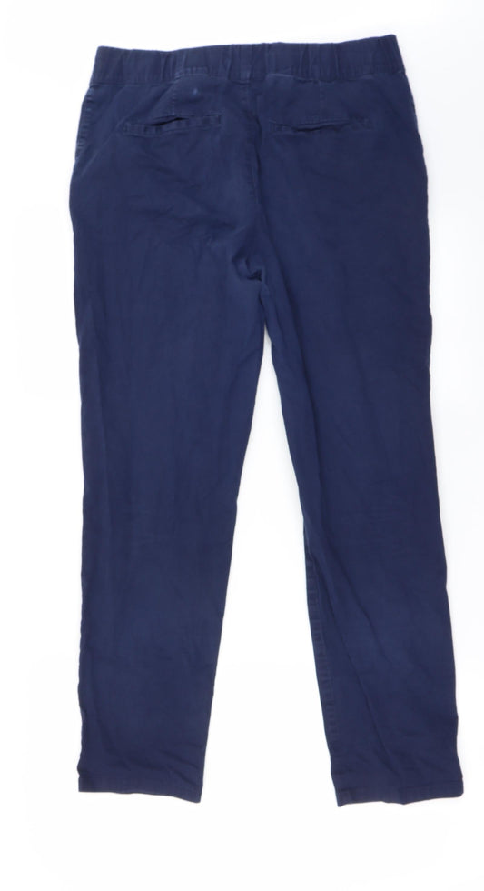 Womens UK Size 10 H&M Regular Fit Blue Trousers
