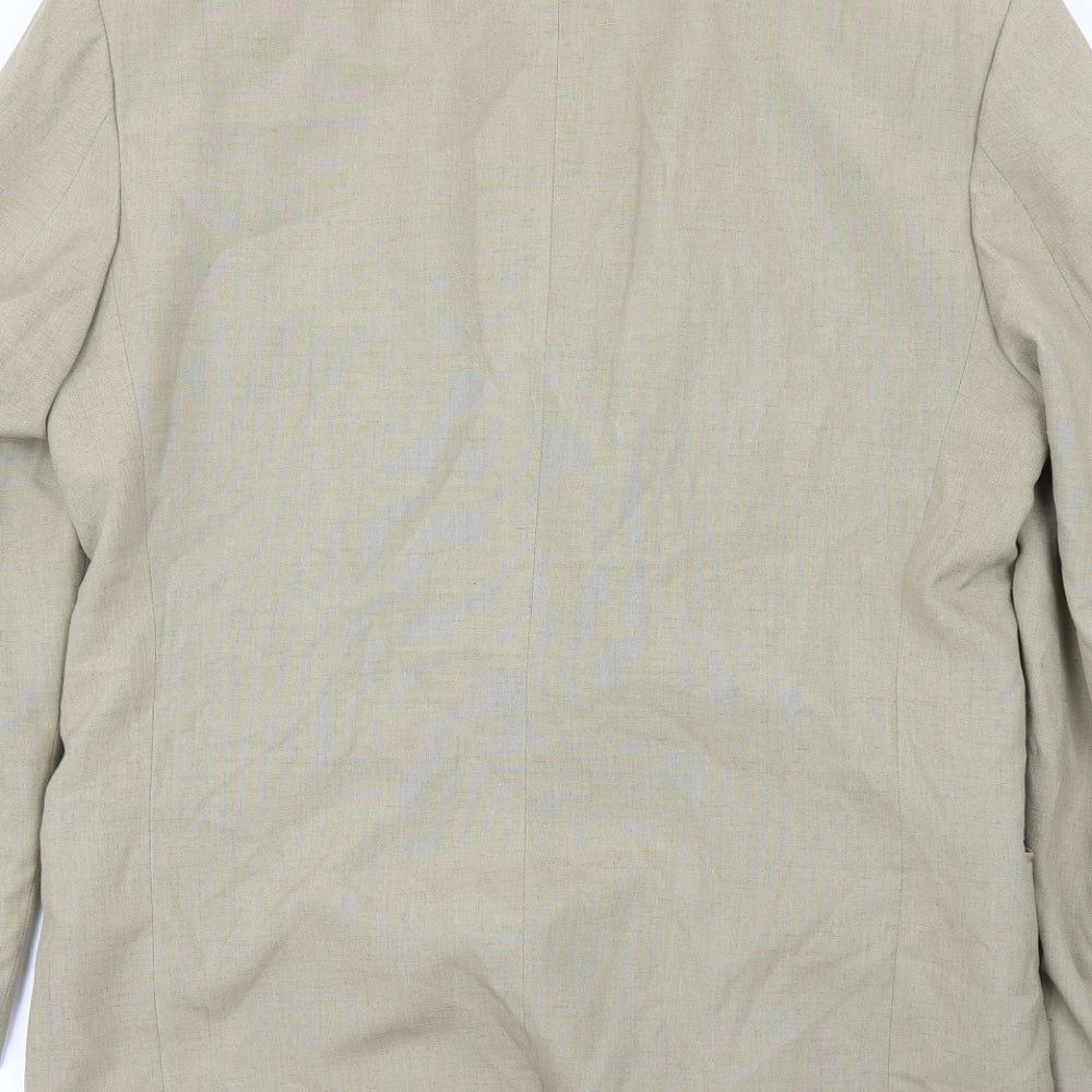 Womens UK Size 38 Preworn Regular Beige Blazer