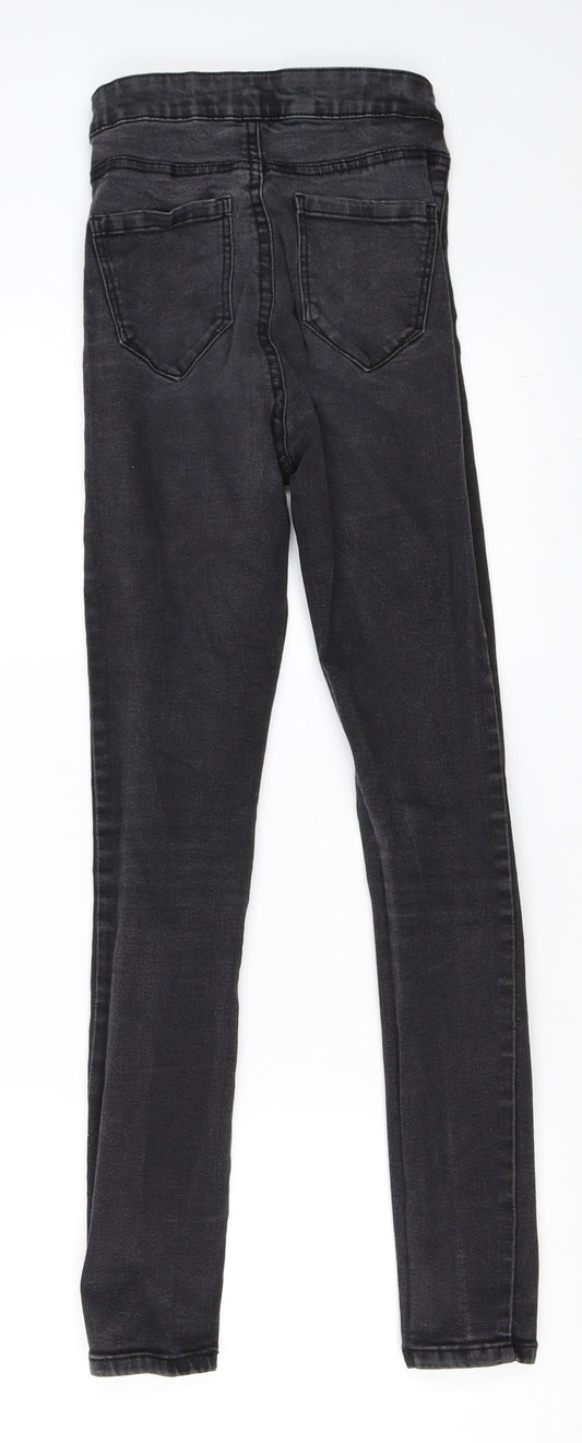 Primark Womens Black  Denim Skinny Jeans Size 32 L26 in