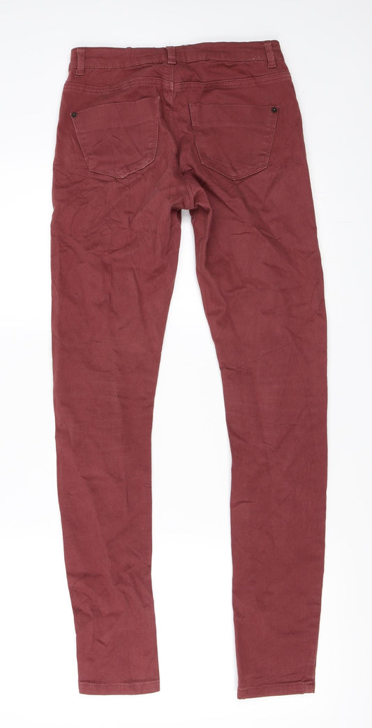 Topshop Womens Red   Skinny Jeans Size 26 in L32 in