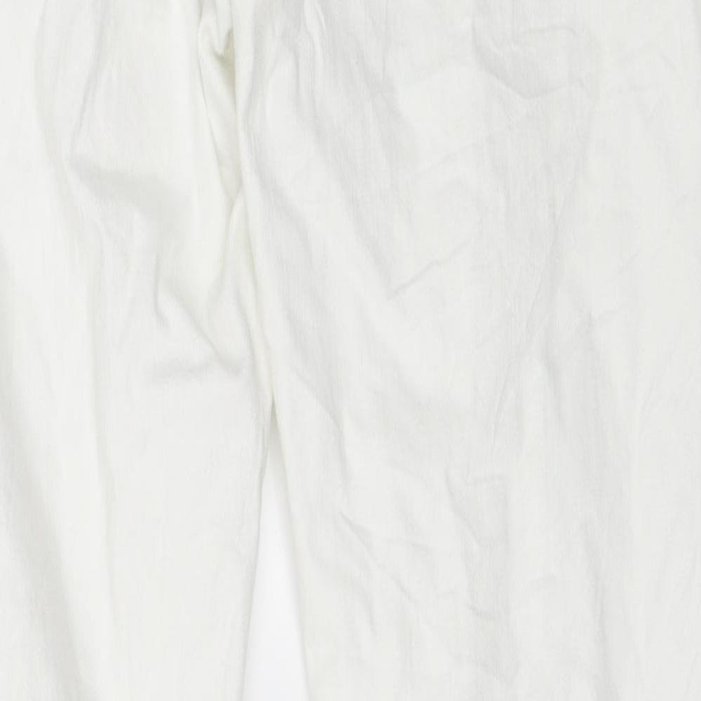 Womens UK Size 32 H&M Regular Fit Skinny White Jeans