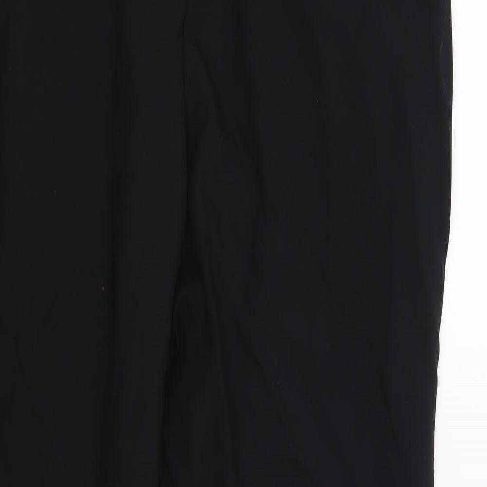 Womens UK Size 12 Dorothy Perkins Regular Fit Black Trousers
