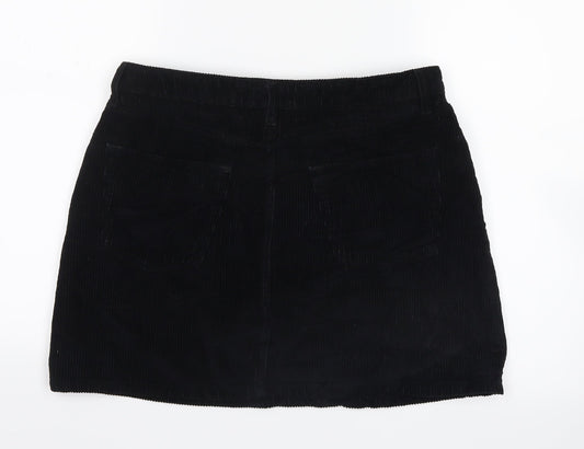 BDG Womens Blue  Velvet Straight & Pencil Skirt Size L