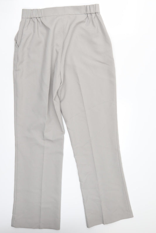 Damart Womens Grey Trousers Size 14 L31 in