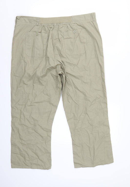 Womens UK Size 18 Arista Regular Fit Beige Trousers